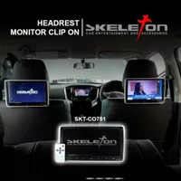 Headrest Monitor Clip On Tablet Skeleton SKT 751 10 inch TV Jok Mobil