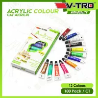 cat acrylic / (Harga 1 set isi 12 warna) / cat lukis / murah