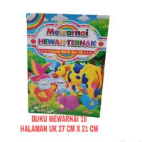 1 PC BUKU PAUD MEWARNAI HEWAN TERNAK