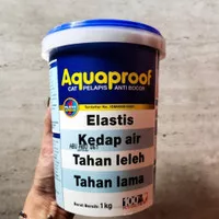 CAT AQUAPROOF/ Cat Pelapis Aquaproof 1kg(ANTI BOCOR) - Abu Clear Putih