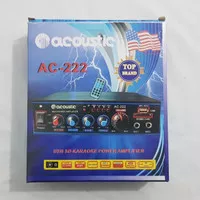 Amplifier Acoustic AC-222 USB SD KARAOKE POWER AMPLIFIER