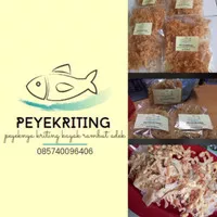 PEYEKRITING - Peyek Ikan Teri, Rebon, dan Kacang Tanah - Kemasan Besar