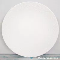 Dinner plate | piring saji / makan / cantik / hias keramik putih