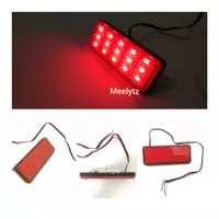 Lampu LED stoprem mata kucing 2 mode senja diam rem kedip merah