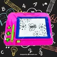 Magnetic drawing board Papan tulis magnet anak mainan kreativitas anak