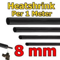 Selongsong Bakar Kabel per 1Meter, 8mm pelndung kabel Heatshrink