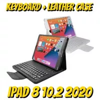 iPad Generasi 8 8th Gen 10.2 2020 Bluetooth Keyboard Leather Flip Case