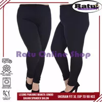 Grosir Celana Legging Jumbo Panjang XXXL - Black