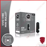 Vibe Mini Bullet Vibrator Kondom Alat Kontrasepsi Getar Sensitif Vivo