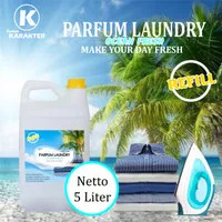 Termurah | Parfum Laundry Ocean Fresh Wangi & Tahan Lama / UK 5 Liter