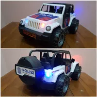 Mainan Mobil Jeep Polisi Ada Suara dan Lampu - Mainan Mobil Polisi