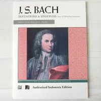 JS Bach Inventions & Sinfonias - Two & Three Part Invention Buku Piano