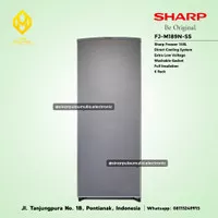 Sharp Freezer 1 Pintu 158L Silver 6 Rak - FJ-M189N-SS / FJ M 189N SS