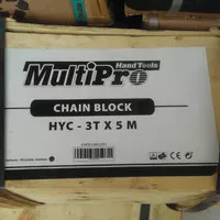 multipro chain block katrol 3 ton x 5m