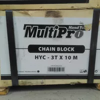 multipro chain block katrol 3 ton x 10m