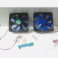 Fan kipas Casing 12cm. CPU/Computer. Baling baling Biru