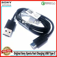 Kabel Data Sony Xperia XA1 Dual Original 100% Fast Charging USB Type C
