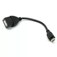 Kabel OTG Micro USB Male to USB Female - Black