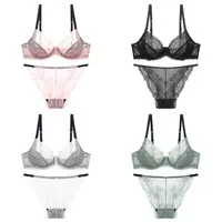 Bra set sexy ultra thin transparan - Lace Bra and panty set