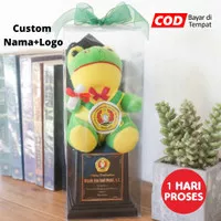 Kado Wisuda Piala Boneka Keropi & Box Mika