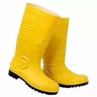 Sepatu Boots Petrova PVC Yellow Safety Boot / boot petrova ujung besi