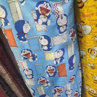 Kain Katun Motif Anak Kartun Doraemon Polymicro