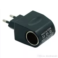 Converter AC To DC 12v EU Plug Car Lighter Switch Adaptor Socket Port