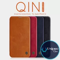 Flip Cover Nillkin Qin Leather iPhone 12 Mini 5.4" Original Casing