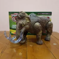 Mainan Gajah Mammoth Berjalan & Bersuara Mainan Hewan Anak Edukatif