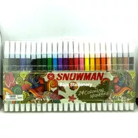 Snowman 24 Coloring Markers / Spidol Warna Warni PW-24A