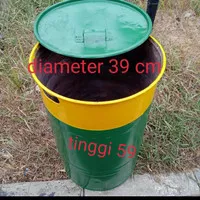 Tong sampah besi/drum tempat sampah 60 liter