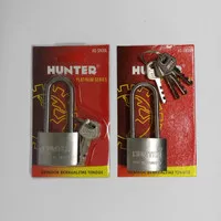 Gembok Pintu 30mm leher Panjang / Gembok Chrome Hunter