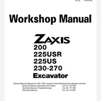 SHOP MANUAL HITACHI ZAXIS 200-1 FORESTER VERSI TERLENGKAP