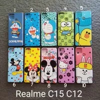 soft Case Realme C12 . C15 motif gambar karakter Doraemon softcase