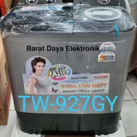 Mesin Cuci Sanken 2 Tabung TW 927 Low Watt Hijab Series Kapasitas 8 kg