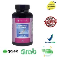 Wellness Omega-3 Fish Oil 1000mg / Omega 3 1000 mg 75 Softgels