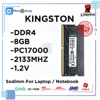 RAM LAPTOP KINGSTON DDR4 8GB PC17000 2133Mhz SODIMM MEMORY ORIGINAL