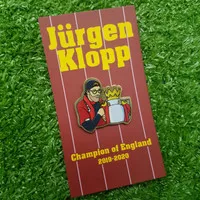 Pin Jurgen Klopp Champion of England (Bonus Stiker)