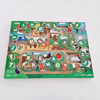 Maze Huruf Labirin Mainan Edukasi Edukatif Kayu Balok Puzzle
