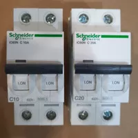 MCB iC60N Schneider 2 Phase 2A 4A 6A 10A 16A 20A 25A 32A 40A