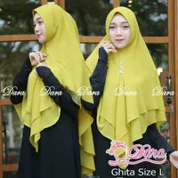 Unik Clearance Sale !!! Khimar Githa Size L ORIGINAL Dara Hijab Disko