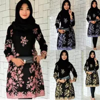 Tunik Batik - Atasan Batik Jumbo - Blus Batik Jumbo - Dress Kantor