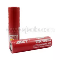 Baterai AWT 18650 IMR 3000mAh 40A authentic Battery original Merah
