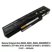 ORIGINAL Batre Battery Baterai Axioo M660, M661, M665, M660NBAT-6 M740