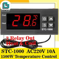 Thermostat Termostat Digital STC-1000 220V AC Suhu Temperature Control