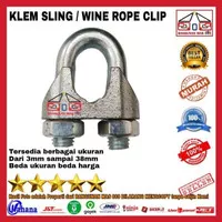 KLEM SLING 16mm (5/8) - WINE ROPE CLIP GALV 16mm (5/8) - KLEM TALI B