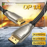Ugreen kabel adapter Display Port to DP 1.4 8K HDR 167.5-z 60HZ 2M 2 m