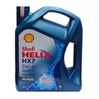 Oli Mesin Shell Helix Plus HX7 + HX7 Plus 5w40 Galon Barcode Tembus