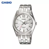 JAM TANGAN PRIA CASIO MTP-1335D-7A ORIGINAL - MTP1335D SILVER PUTIH