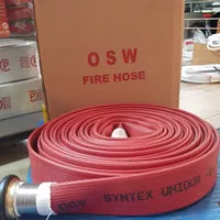 selang pemadam kebakaran (fire hose) red rubber (karet) uk. 1,5 x 3oM